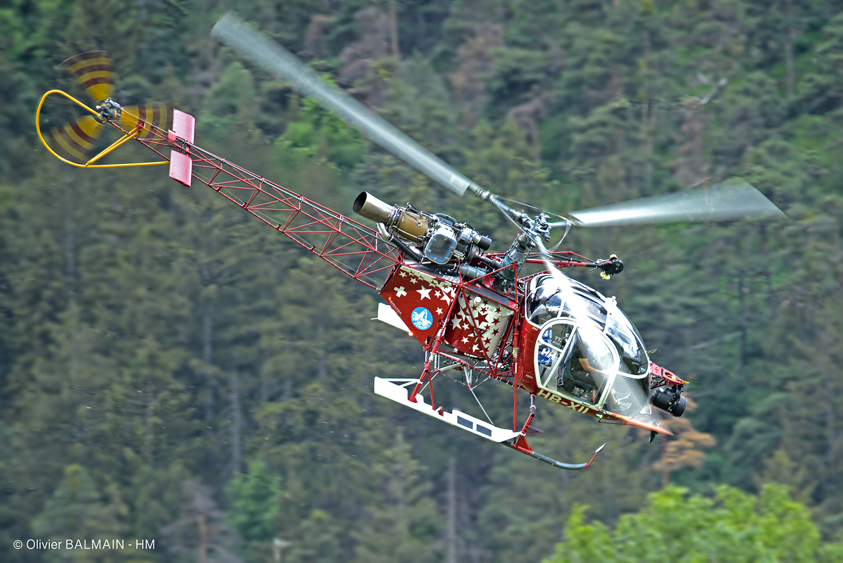 Fond écran - Wallpaper - LAMA SA315B - © Olivier BALMAIN LAMA SA315 B Air Zermatt - © Olivier BALMAIN