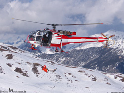 Alouette III SAF secours aérein Français en secours à Vars