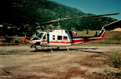 BELL 214 B1 Heliglobe Finet France à St Michel de Maurienne