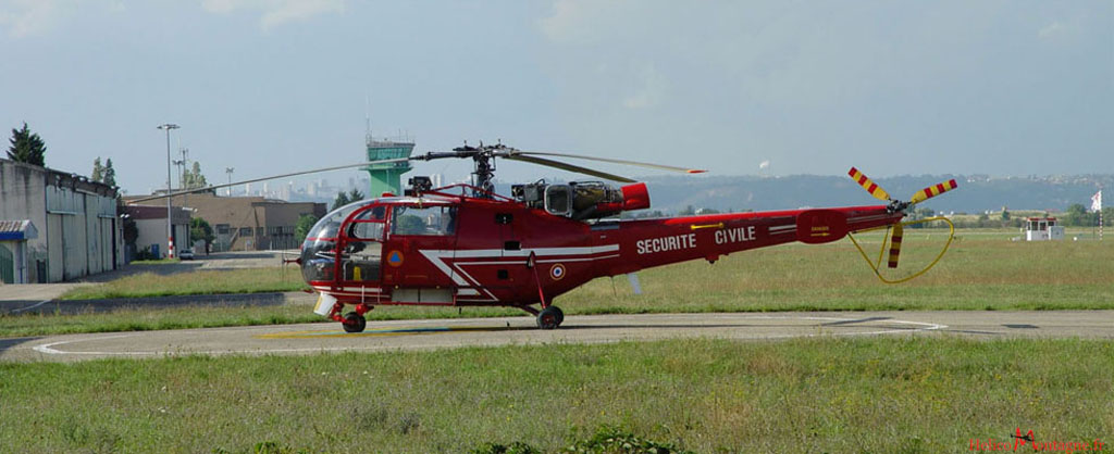 Alouette lll SA 316 B Securite Civile - Lyon Bron