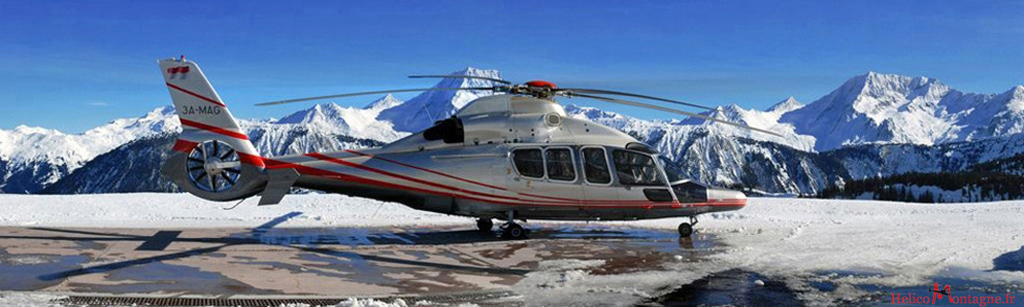 EC 155 B Dauphin Heli Air Monaco - Heliport Courchevel