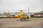 Ecureuil AS350 B3+ F-HFBI pos sur le parking de la zone industriel de Dijon