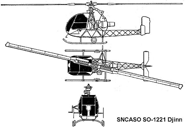 Schmas hlicoptre Djinn SO-221