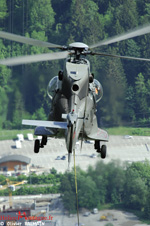 Vue arriere sur le Super Puma HB-ZKN