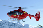 MBH Hlicoptres Avoriaz - EC135 T2 F-GVYM mdicalis sur Avoriaz