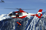 SAF Hlicoptres Base secours Courchevel - Treuillage avec EC135 F-GOPG