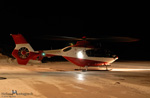 SAF Hlicoptres Base secours Courchevel - Retour d'un secours de nuit pour le PG