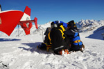 SAF Hlicoptres Base secours Courchevel - Secours sur le glacier de Tignes