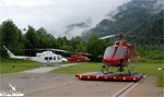 Base Heli-Austria  St. Johann Im Pongau, 2 BELL 412 pour le travail arien et un AS355 F1 pour les secours