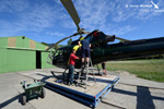 Visite de la turbine avant le dpart pour la mission