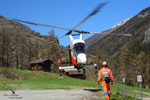 K-MAX HB-KIH Rotex company in Evolne - Valais - Switzerland. Heli-logging operation