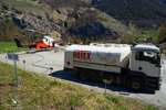 K-MAX HB-KIH Rotex company in Evolène - Valais - Switzerland. Heli-logging operation