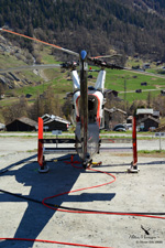 K-MAX HB-KIH Rotex company in Evolne - Valais - Switzerland. Heli-logging operation