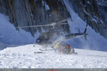 AS 350 B3+ HB-ZJR au décollage glacier du Trient