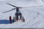 hlicoptre LAMA Air Glacier pour reprise de skieur hliski