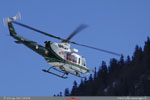 BELL 412 I-LOPS quitte la zone pour Aosta