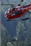 Alouette III treuillage Massif Mont Blanc