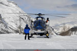 L'EC 145 F-MJBK accompagne les Super Puma