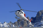 AS 355N SAF Helicopteres, retour mission de secours