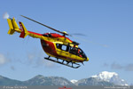 Dcollage de Dragon 73 EC145 scurit civile de Courchevel