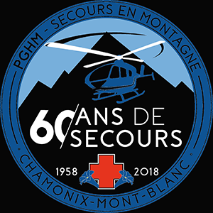 Logo secours en montagne 60 ans de secours