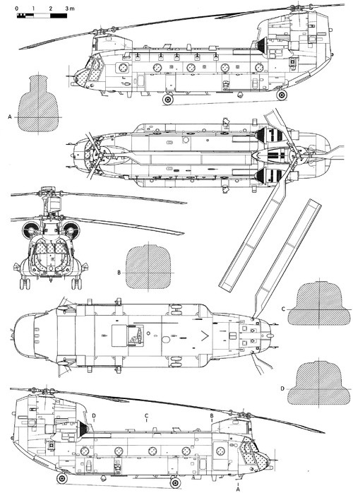 helicopter CHINOOK lifting operation / technical data / lift helicopter