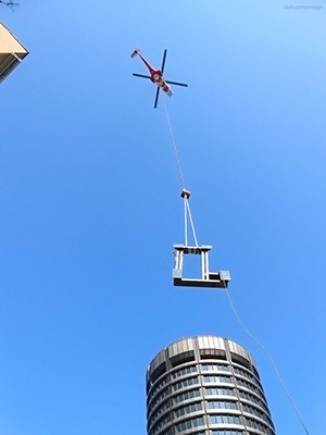 Héliportage - hélitreuillage - Héligrutage - Levage par hélicoptère Paris France avec Super Puma