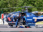 Secouristes montagne de retour de mission