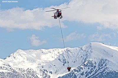 secours à l'éingue HEC Human cargo AIUT H135